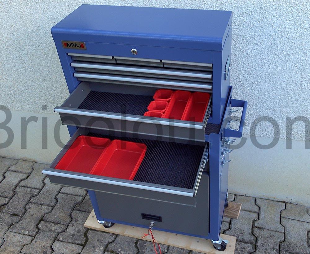 Servante outillage AIRAJ Chariot Organisateur Tiroirs atelier Armoire roulette rangement Servante outillage AIRAJ Chariot Organisateur Tiroirs atelier Armoire roulette rangement