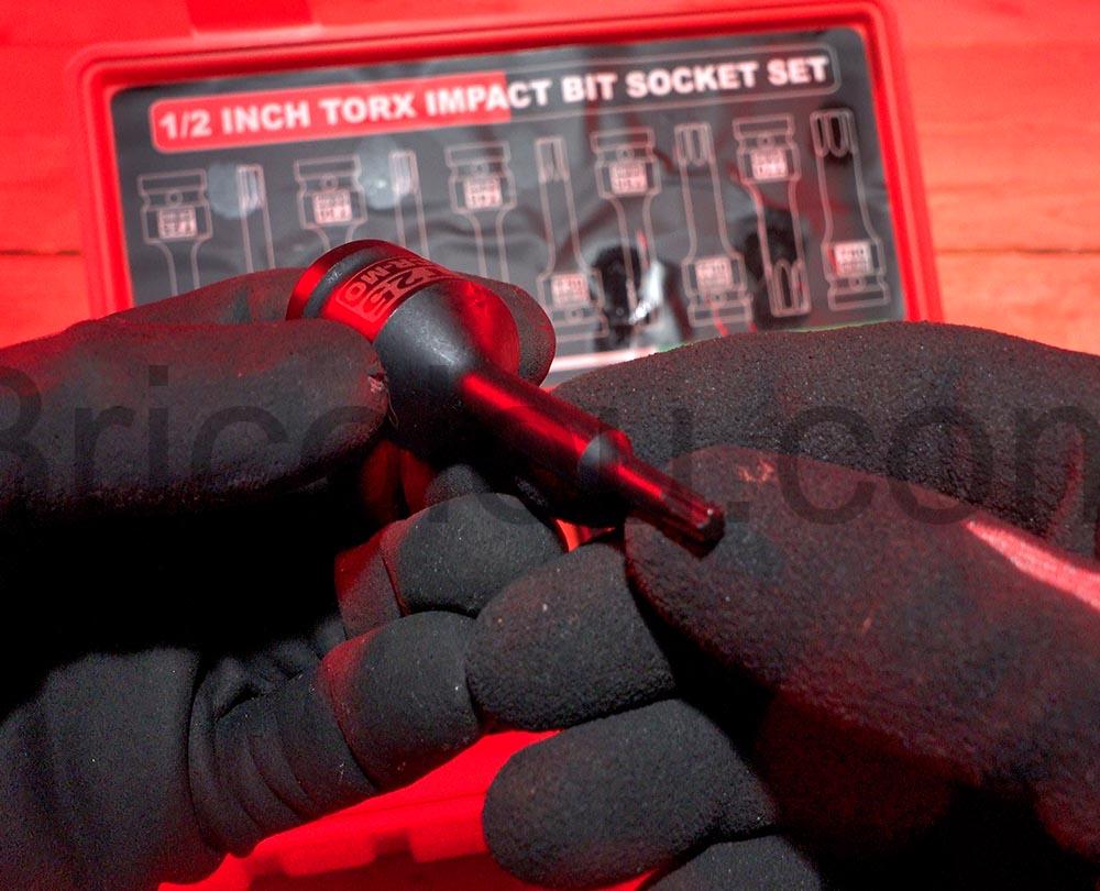 Jeu de Douilles Longues A Chocs Torx 1 2 T25 KIRXST Jeu de Douilles Longues À Chocs Torx 1 2'' T25 KIRXST