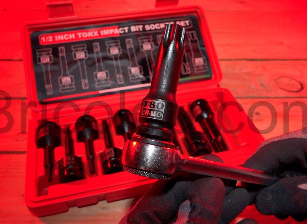 Jeu de Douilles Longues A Chocs Torx 1 2 T25 T80 KIRXST Coffret facom Jeu de Douilles Longues À Chocs Torx 1 2'' T25-T80 KIRXST Coffret facom