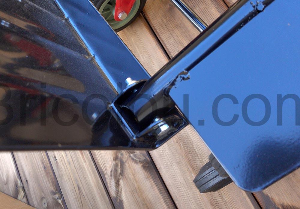 LTTC 32 Teeno diable solide 3 roues Chariot Pliable metallique 150kg angle LTTC-32 Teeno diable solide 3 roues Chariot Pliable métallique 150kg angle