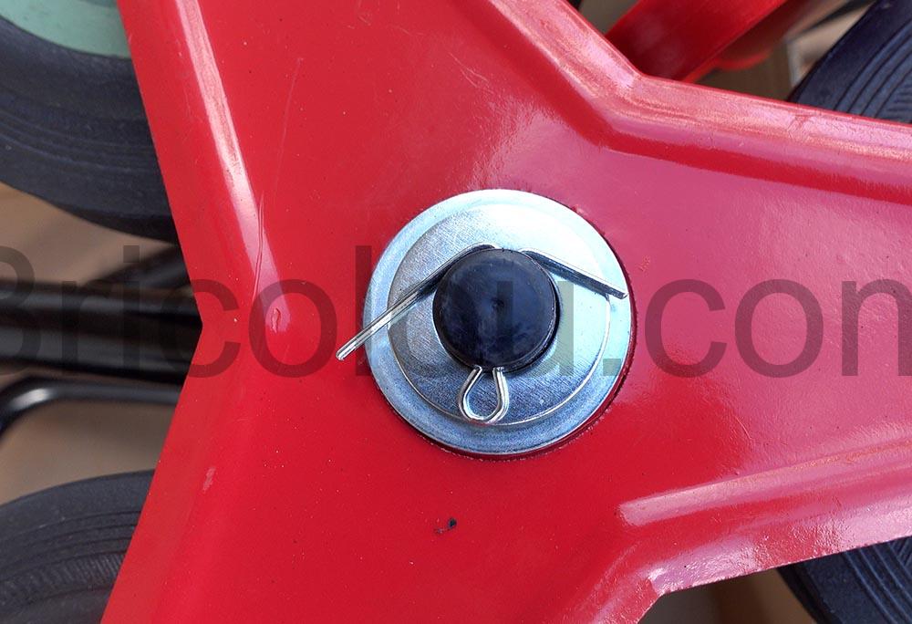 LTTC 32 Teeno diable solide 3 roues Chariot Pliable metallique 150kg montage LTTC-32 Teeno diable solide 3 roues Chariot Pliable métallique 150kg montage