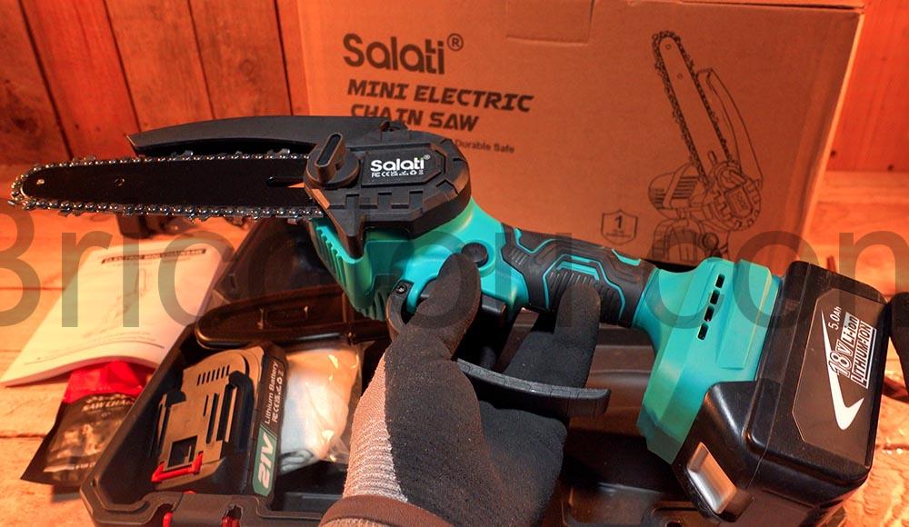 Mini Tronconneuse Salati sans fil 18V batterie Mini Tronçonneuse Salati sans fil 18V batterie