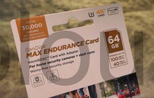 SanDisk MAX ENDURANCE Dashcam camera surveillance microSDXC 30000 SanDisk MAX ENDURANCE Dashcam caméra surveillance microSDXC 30,000