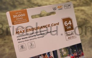 SanDisk MAX ENDURANCE Dashcam caméra surveillance microSDXC 30,000
