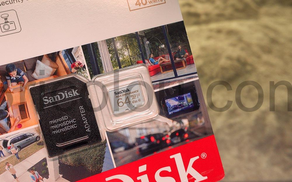 SanDisk MAX ENDURANCE Dashcam camera surveillance microSDXC Boite SanDisk MAX ENDURANCE Dashcam caméra surveillance microSDXC Boite