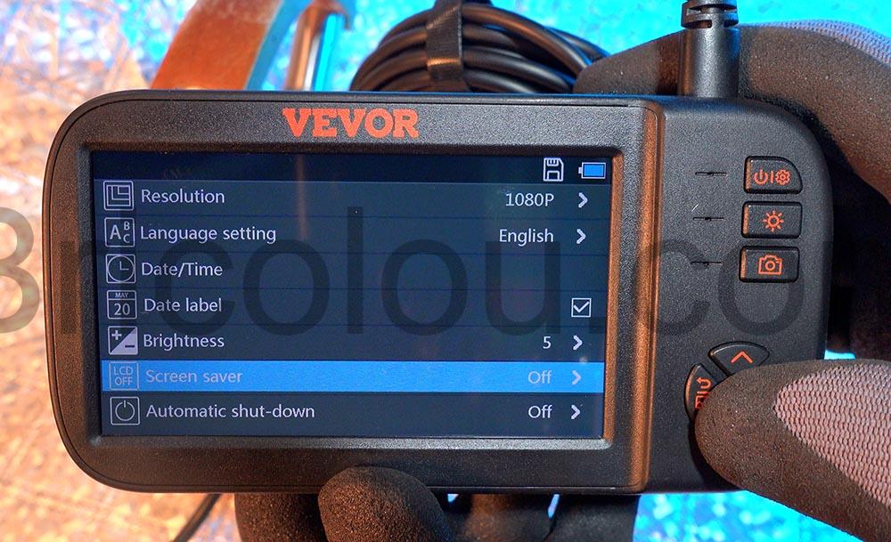 VEVOR Endoscope Inspection Triple Camera menu VEVOR Endoscope Inspection Triple Caméra menu