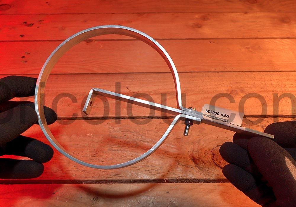 collier suspension aluminium conduite tuyau cheminee 139 mm 000139 collier suspension aluminium conduite tuyau cheminée 139 mm 000139