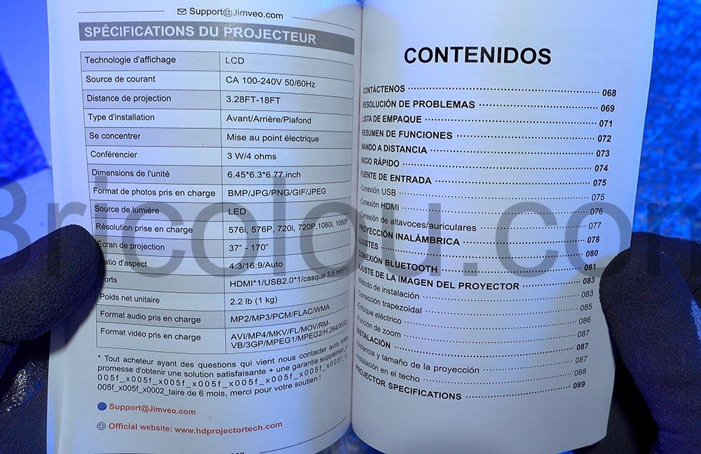 videoprojecteur Jimveo E18 FHD 1080P WiFi6 Bluetooth multi position documentation videoprojecteur Jimveo E18 FHD 1080P WiFi6 Bluetooth multi position documentation