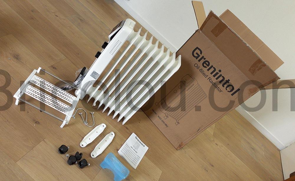 Grenintol Radiateur bain dhuile 2000W electrique Portable maison NSC 200 982 Grenintol Radiateur bain d'huile 2000W électrique Portable maison NSC-200-982