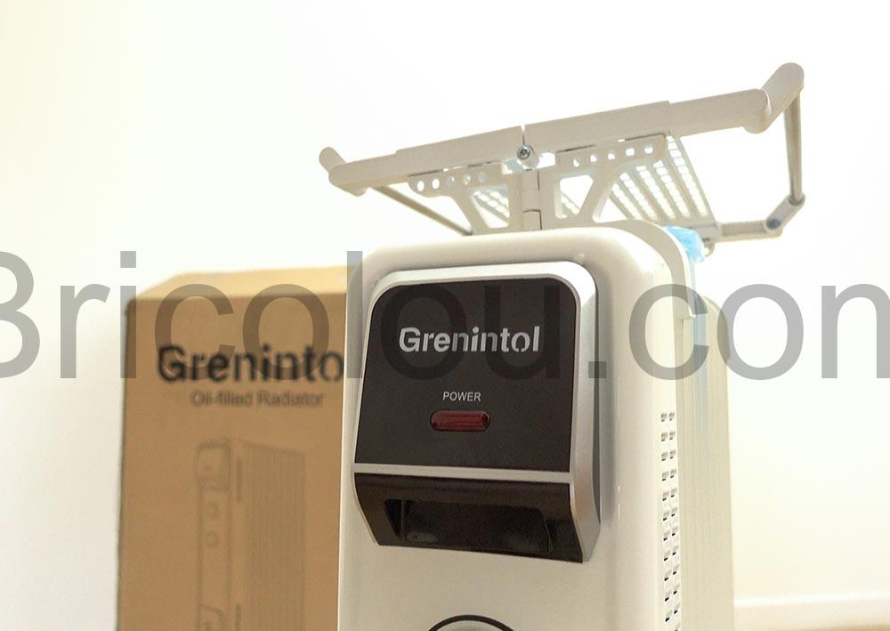 Grenintol Radiateur bain dhuile 2000W electrique Portable support Grenintol Radiateur bain d'huile 2000W électrique Portable support