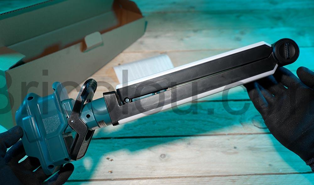 Hipoke compatible Makita lampe LED travail cobra depliable replie Hipoke compatible Makita lampe LED travail cobra dépliable replié