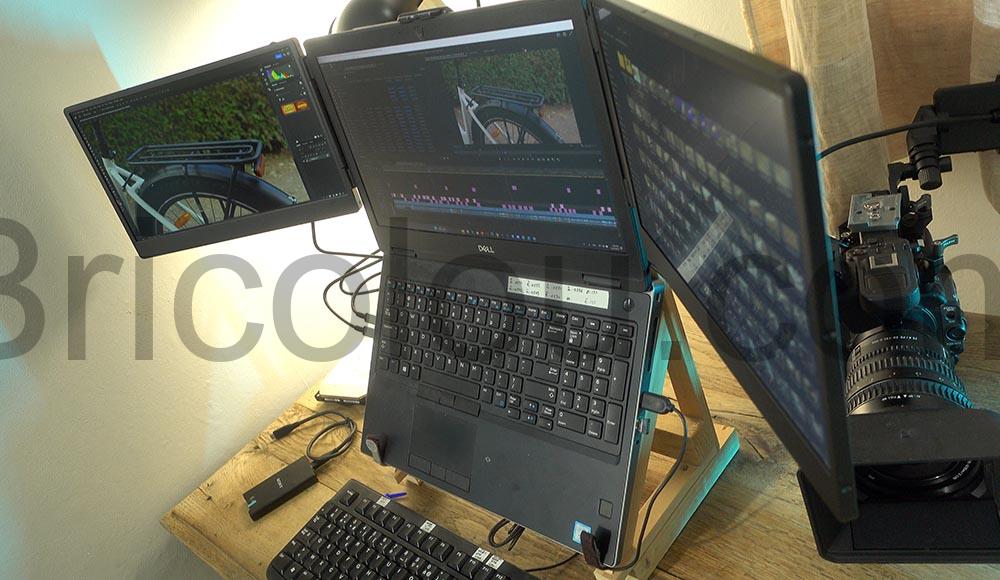 KEFEYA Moniteur Portable Ordinateur 14 FullHD IPS Extension ecran laptop papillon KEFEYA Moniteur Portable Ordinateur 14 FullHD IPS Extension écran laptop papillon