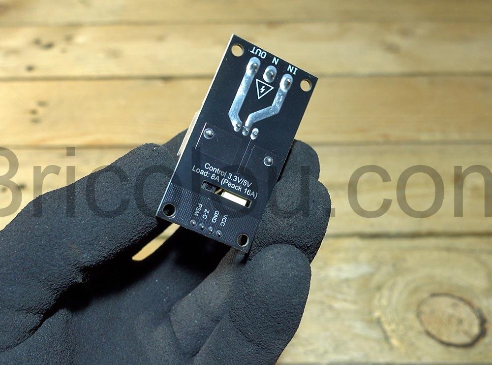 Module variateur DM1CH AC Robodyn 8A gradateur Arduino dessous Module variateur DM1CH AC Robodyn 8A gradateur Arduino dessous