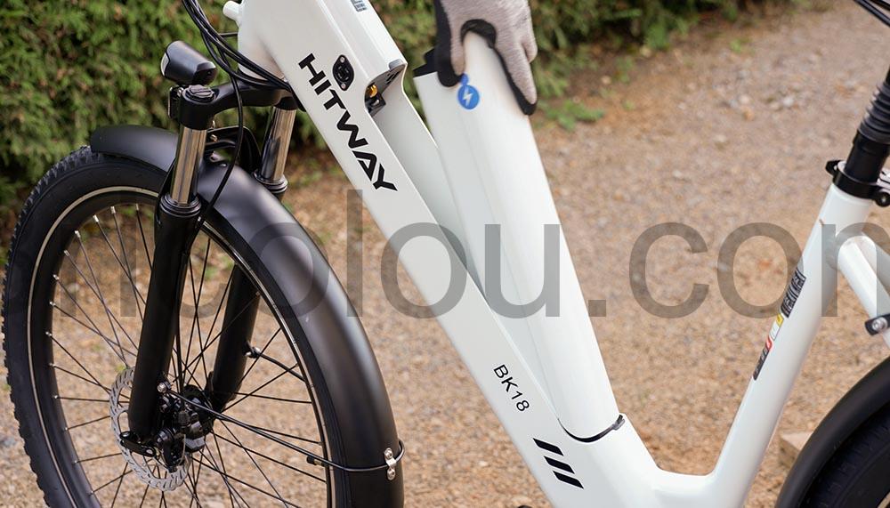 Velo electrique ville Hitway ElekGO 27.5 250W 36V BK18 amovible Vélo électrique ville Hitway ElekGO 27.5 250W 36V BK18 amovible