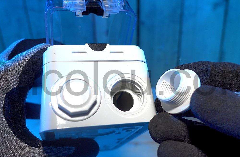 Prise exterieure etanche interrupteur longue 16 Autoconsommation solaire kit joint Prise extérieure étanche interrupteur longue 16 Autoconsommation solaire kit joint