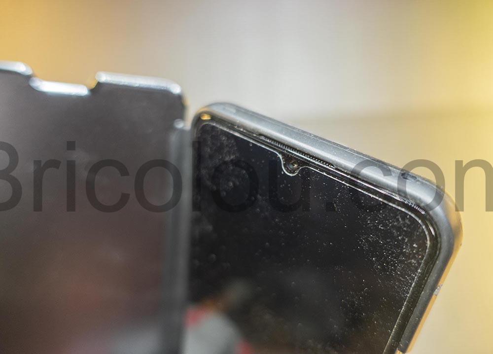 Coque protection telephone Y72 vivo couvercle semi transparent angle Coque protection téléphone Y72 vivo couvercle semi-transparent angle