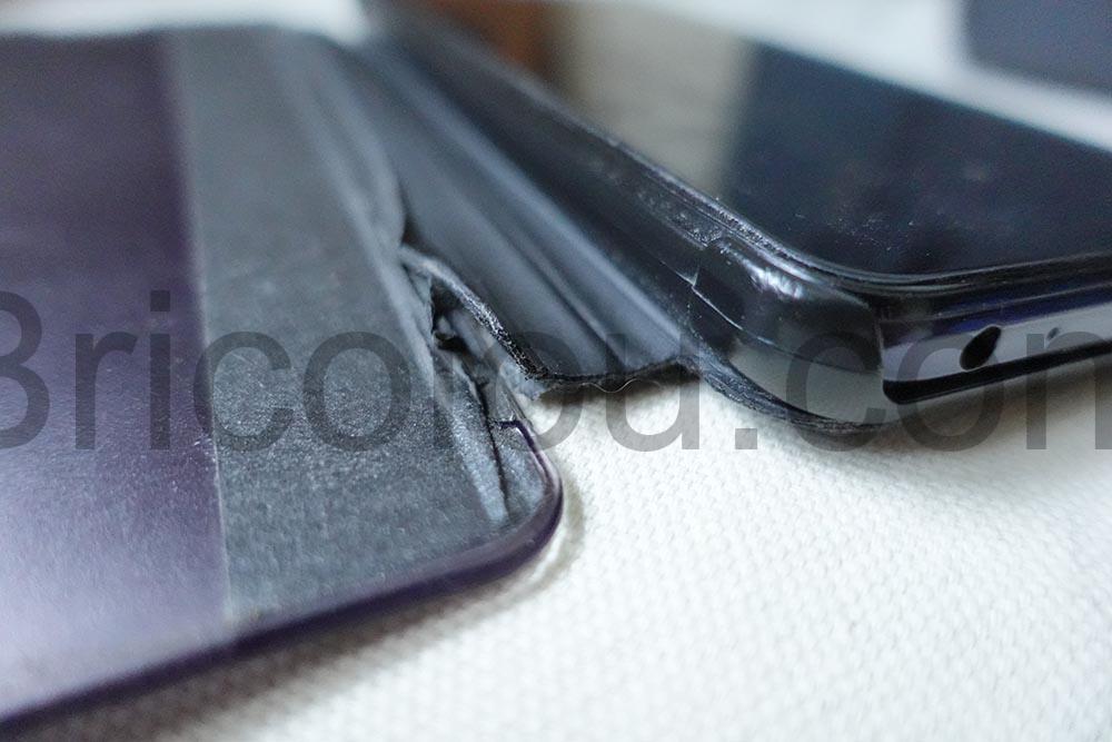 Coque protection telephone Y72 vivo couvercle semi transparent decolle Coque protection téléphone Y72 vivo couvercle semi-transparent décollé