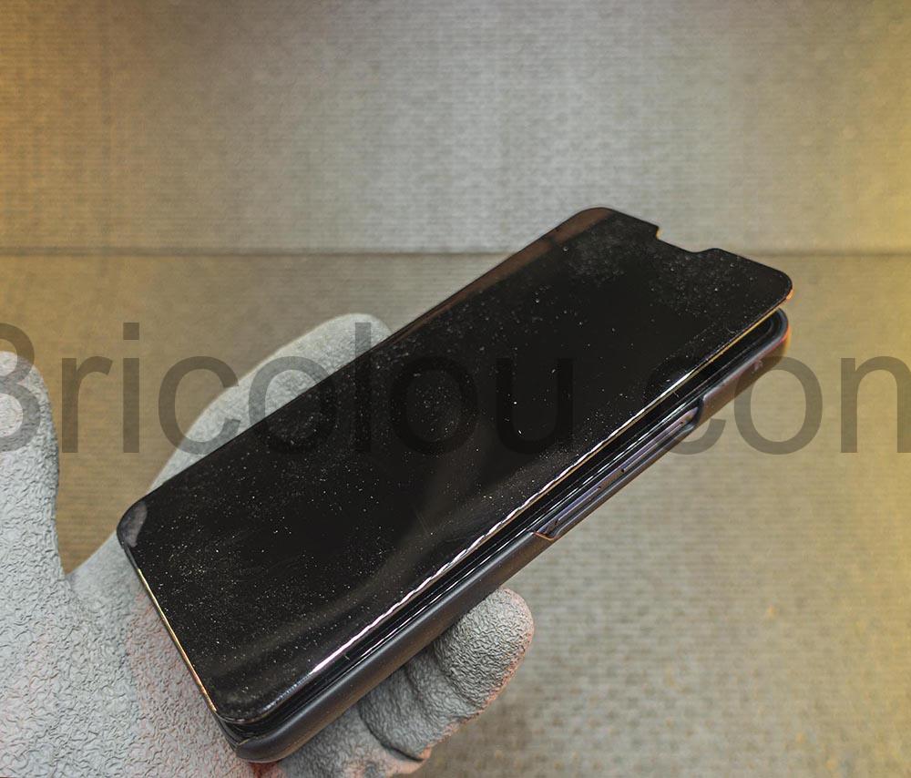 Coque protection telephone Y72 vivo couvercle semi transparent ferme Coque protection téléphone Y72 vivo couvercle semi-transparent fermé