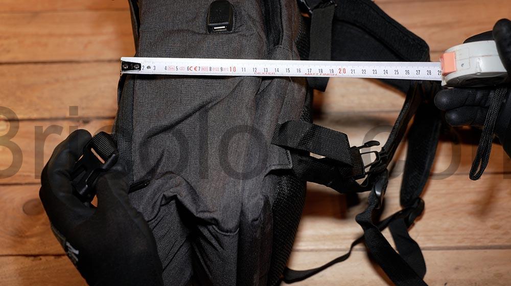 Sac a Dos Bagage Cabine 40x20x25 USB 20L VOESLD epaisseur Sac a Dos Bagage Cabine 40x20x25 USB 20L VOESLD épaisseur