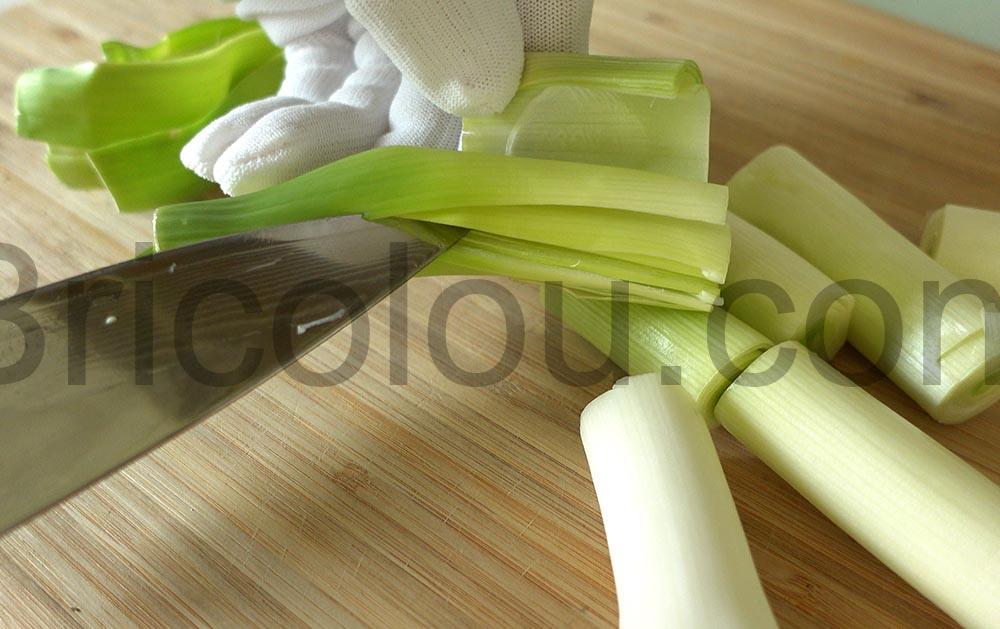 AIRENA Couteau Cuisine Professionnel Lame tranchante en acier Damas AIRENA Couteau Cuisine Professionnel Lame tranchante en acier Damas poireaux