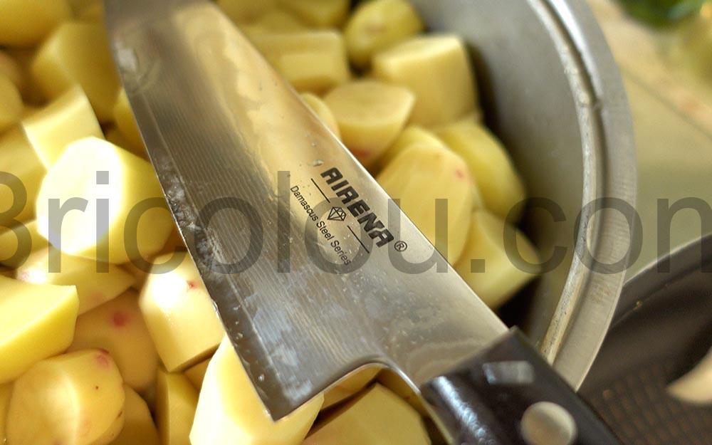 AIRENA Couteau Cuisine Professionnel Lame tranchante en acier Damas pomme de terre AIRENA Couteau Cuisine Professionnel Lame tranchante en acier Damas pomme de terre