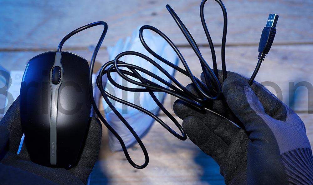 CHERRY GENTIX SILENT souris filaire silencieuse ambidextre cable CHERRY GENTIX SILENT souris filaire silencieuse ambidextre câble