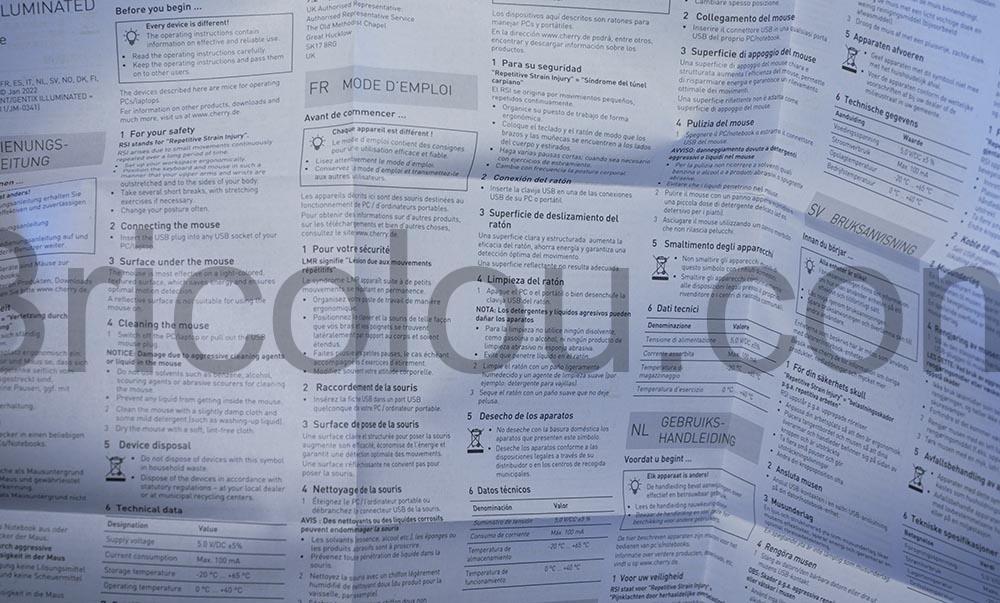 CHERRY GENTIX SILENT souris filaire silencieuse ambidextre documentation CHERRY GENTIX SILENT souris filaire silencieuse ambidextre documentation