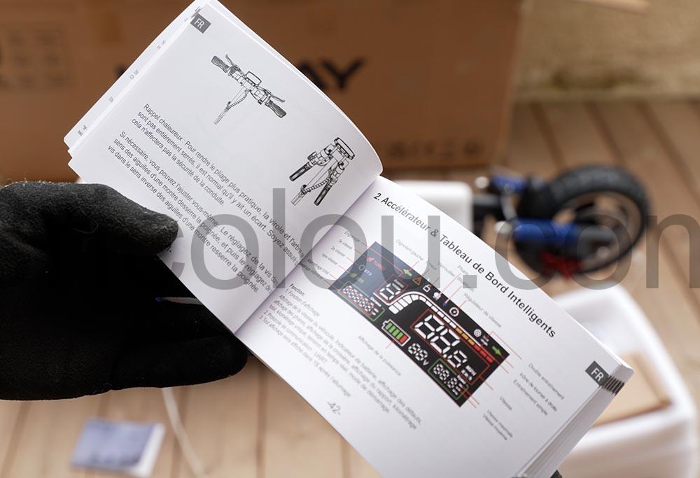 Hitway Trottinette H9 800W electrique documentation Hitway Trottinette H9 800W électrique documentation