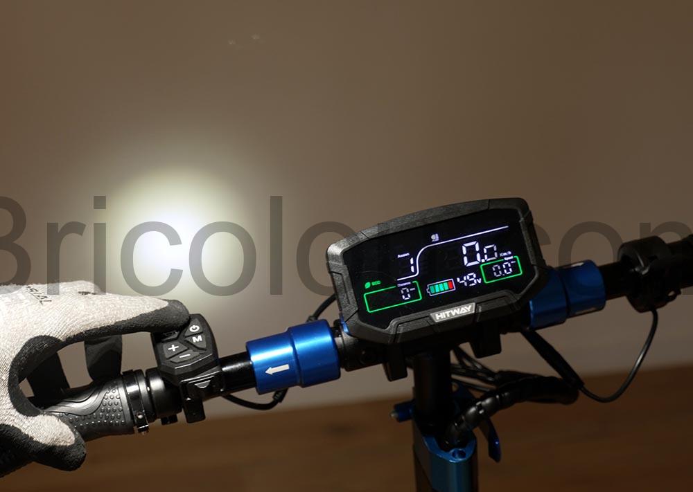 Hitway Trottinette H9 800W electrique phare Hitway Trottinette H9 800W électrique phare