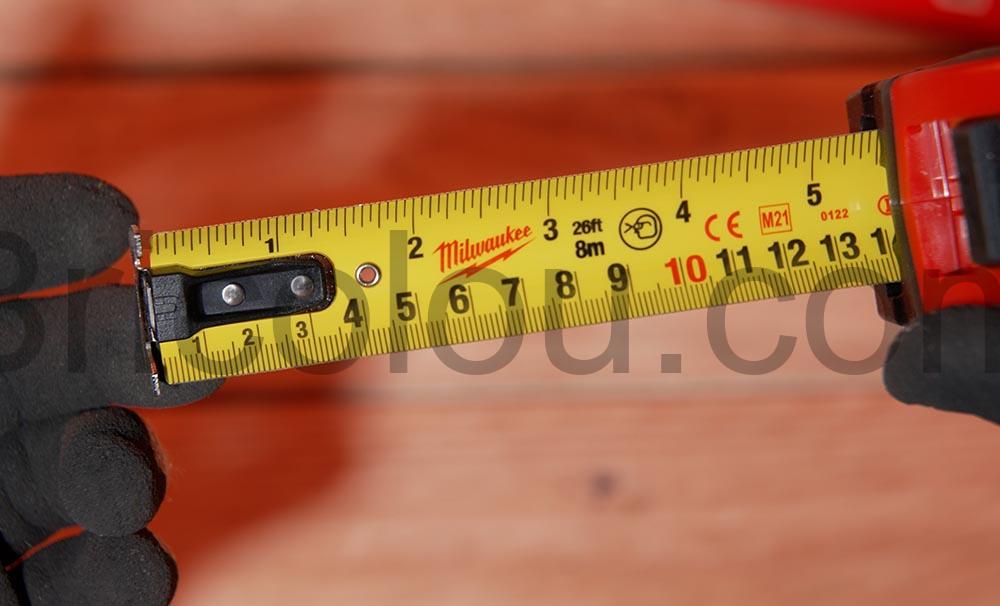 Milwaukee 8 metres ruban stud aimant Milwaukee 8 metres ruban stud aimant
