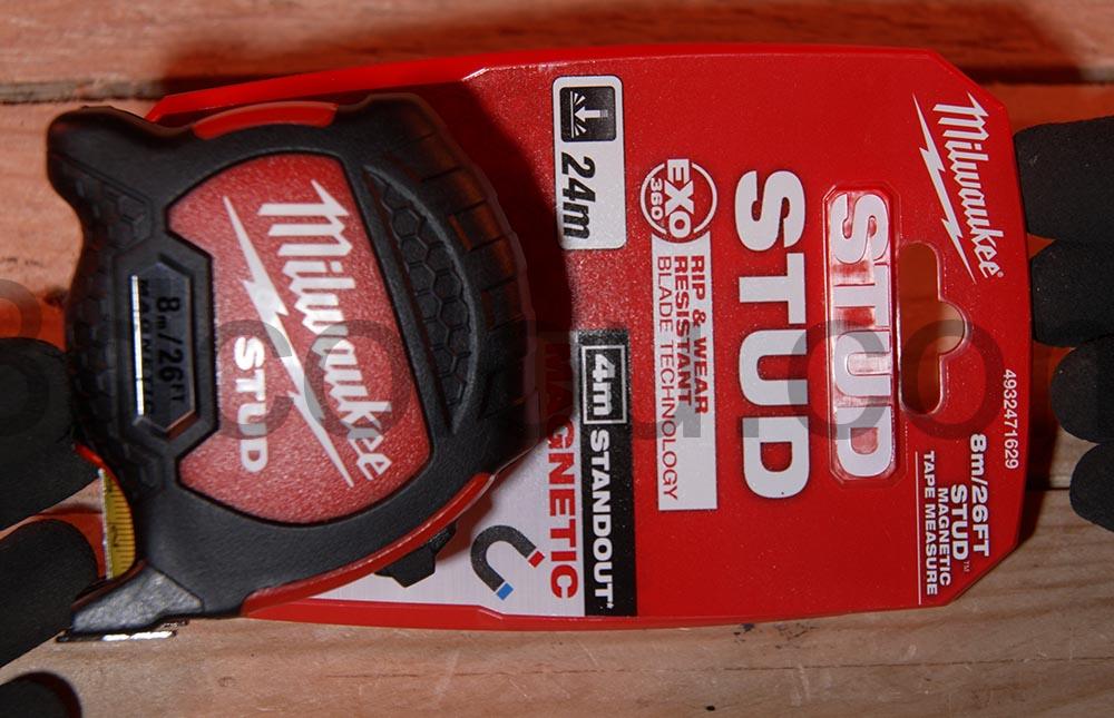 Milwaukee 8 metres ruban stud boite Milwaukee 8 metres ruban stud boite