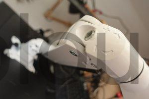 Support écran Moniteur PUTORSEN Aluminium Blanc Bras Articulé Ressort add réglage