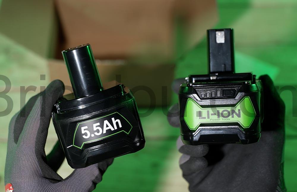 Batterie Rechange compatible pour Ryobi 18V 5.5Ah double Batterie Rechange compatible pour Ryobi 18V 5.5Ah double