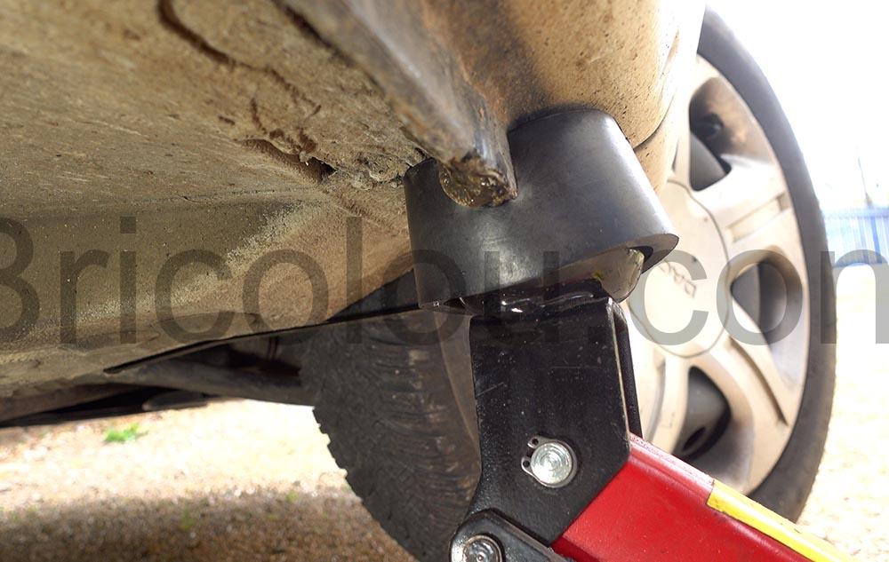 DEDC pad caoutchouc protection bas de caisse pour cric large DEDC pad caoutchouc protection bas de caisse pour cric large