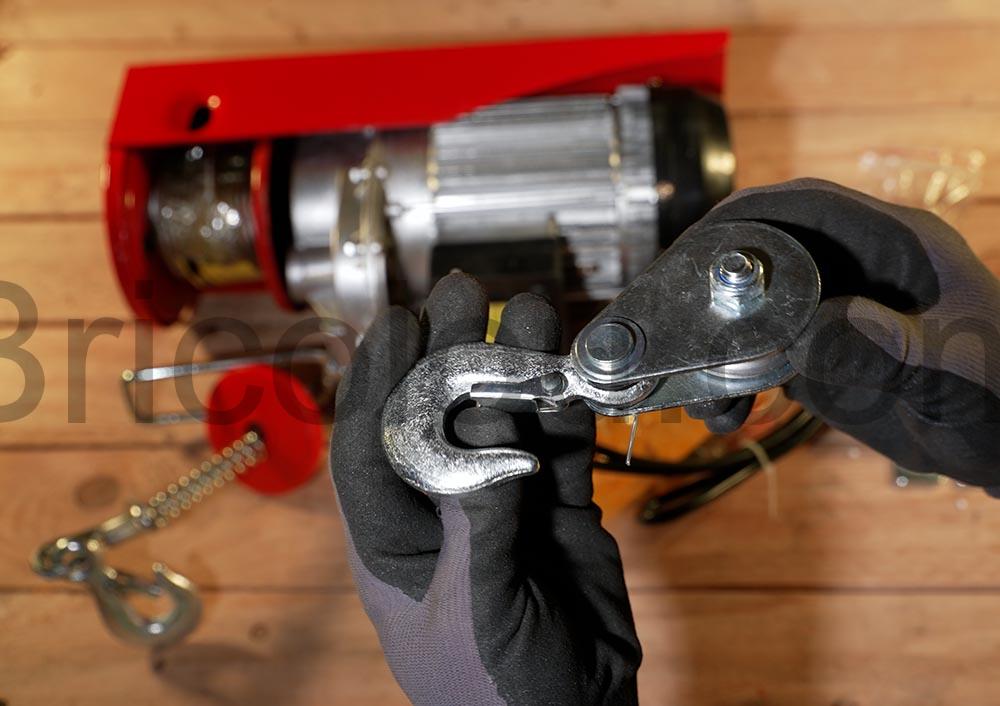 Teeno Palan Treuil electrique 1200W poulie Teeno Palan Treuil électrique 1200W poulie