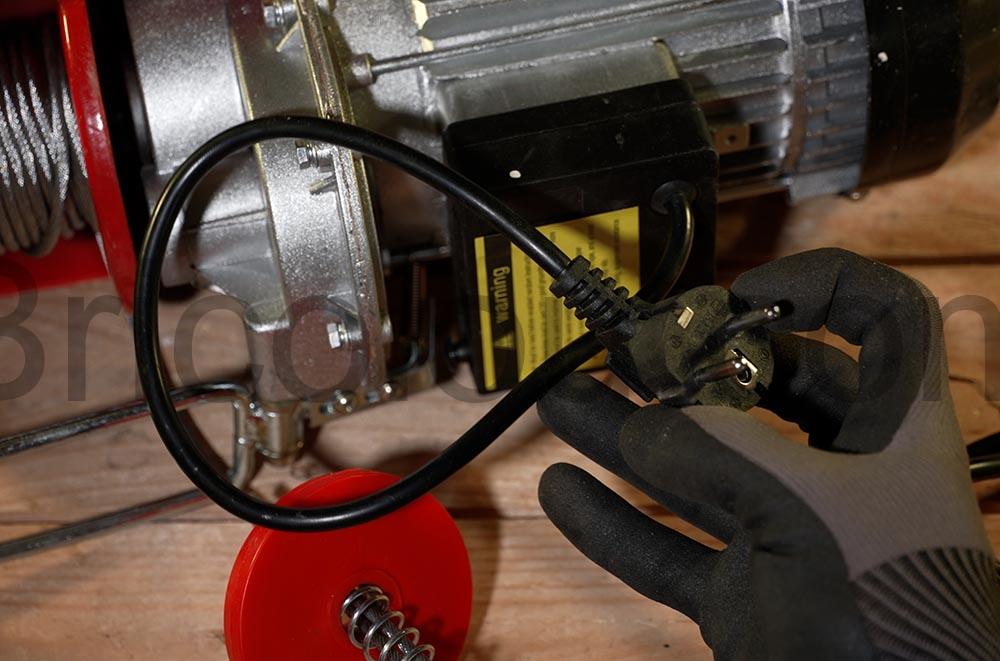 Teeno Palan Treuil electrique 1200W prise Teeno Palan Treuil électrique 1200W prise