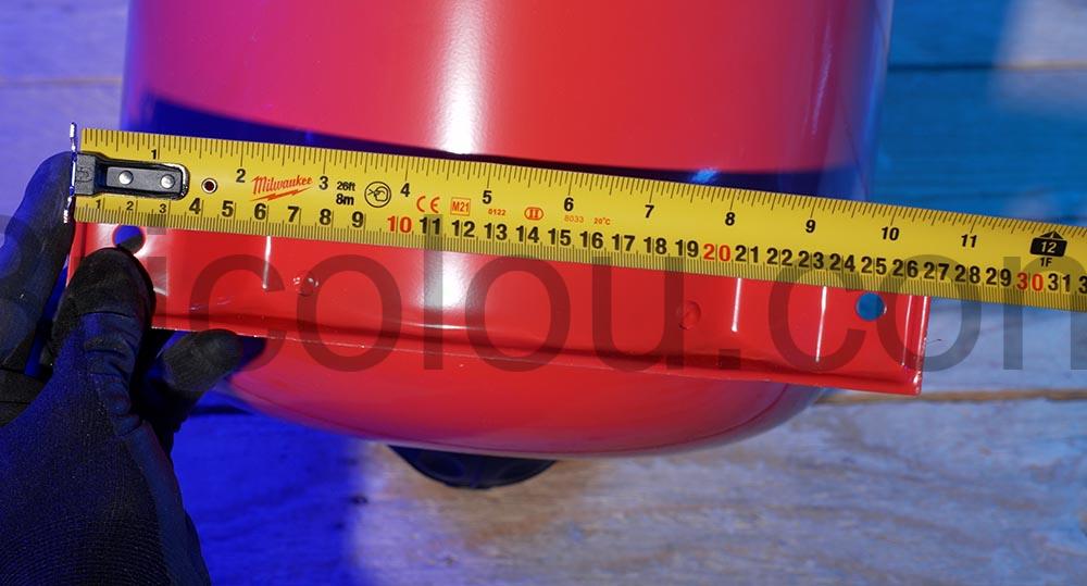 WilTec 24 Litres vase ballon dexpansion pour pompe longeur pied WilTec 24 Litres vase ballon d'expansion pour pompe longeur pied