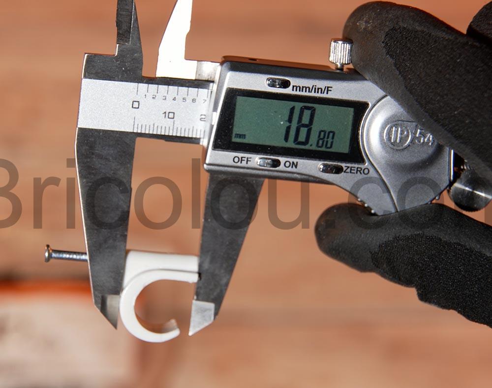 crochet attache cable Fixation gaine electrique O 16 19 Mm Debflex 700420 hauteur crochet attache câble Fixation gaine électrique Ø 16 19 Mm Debflex 700420 hauteur