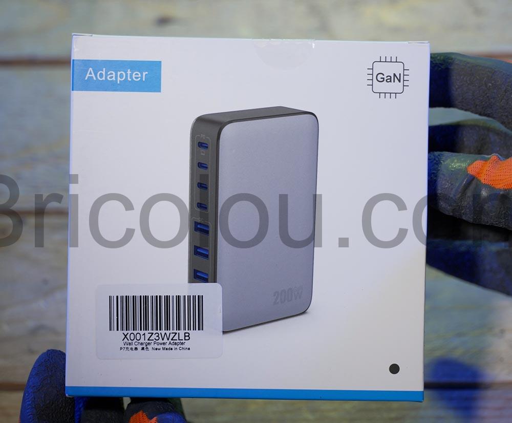 200W Chargeur USB C Rapide Feob 8 Ports PD QC PPS Boite 200W Chargeur USB C Rapide Feob, 8 Ports PD QC PPS Boite