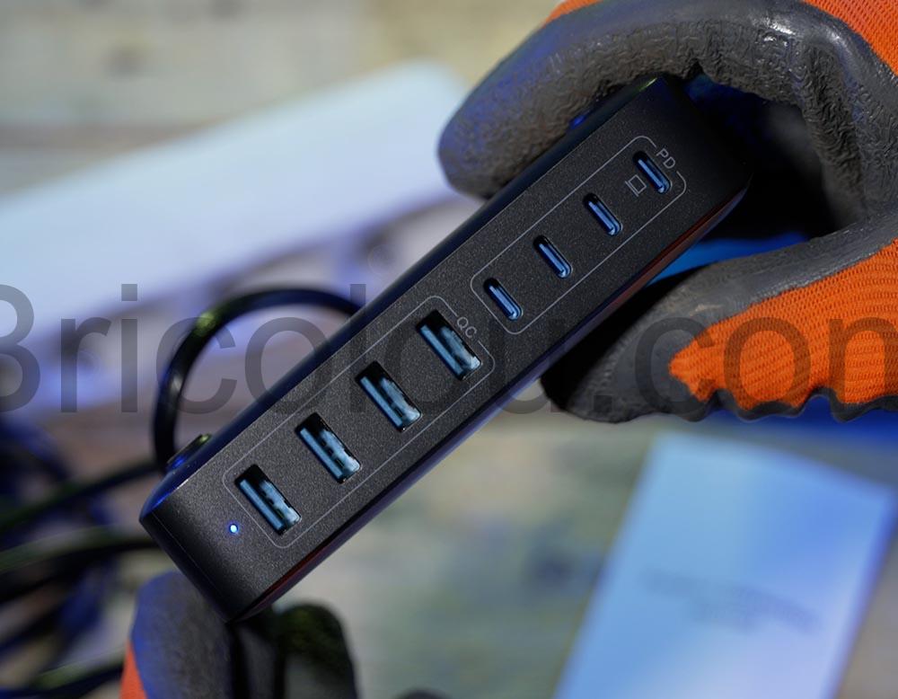 200W Chargeur USB C Rapide Feob 8 Ports PD QC PPS prise 200W Chargeur USB C Rapide Feob, 8 Ports PD QC PPS prise