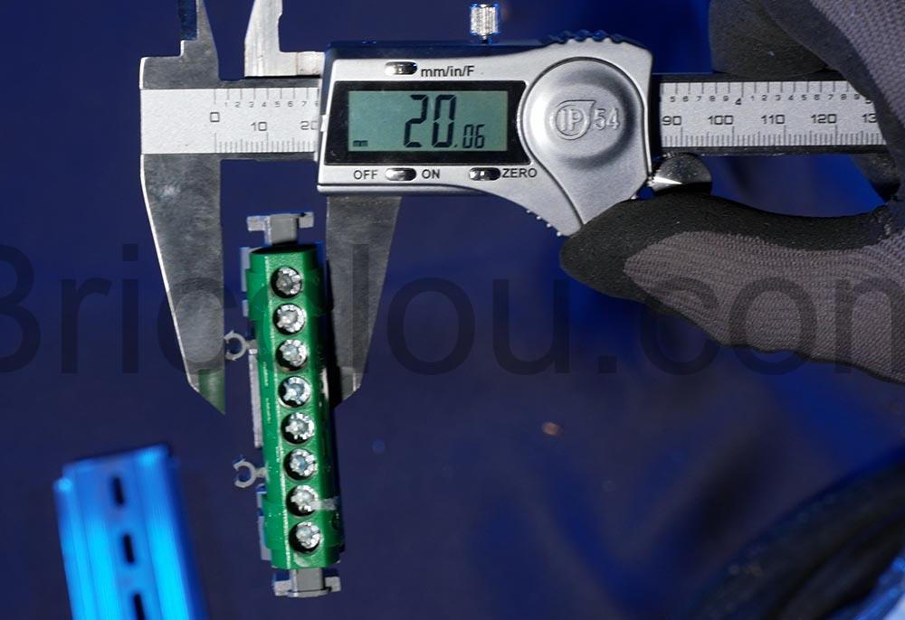 Legrand bornier terre cosse DIN 004832 16mm² rail DIN dimension Legrand bornier terre cosse DIN 004832 16mm² rail DIN dimension