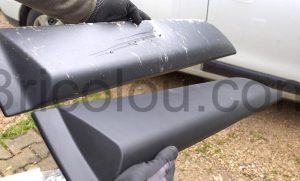 Lodgy Dacia Renault Panneau protection bas de caisse arrière droit 828762880R 828764017R plastique comparaison