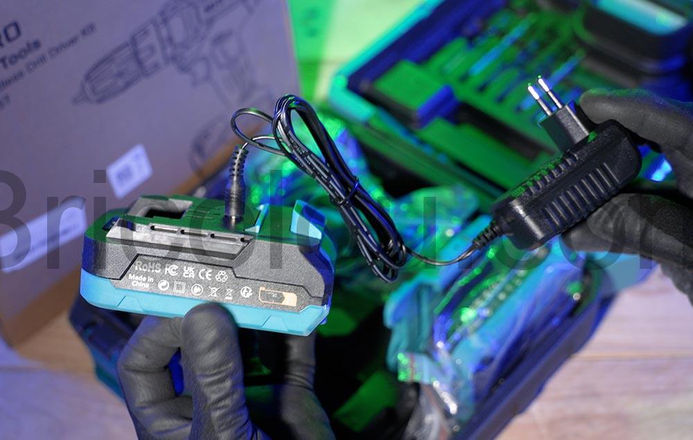 MHPRO MR5805T Perceuse Visseuse Devisseuse Sans Fil 21V batterie coffret chargeur MHPRO MR5805T Perceuse Visseuse Devisseuse Sans Fil 21V batterie coffret chargeur