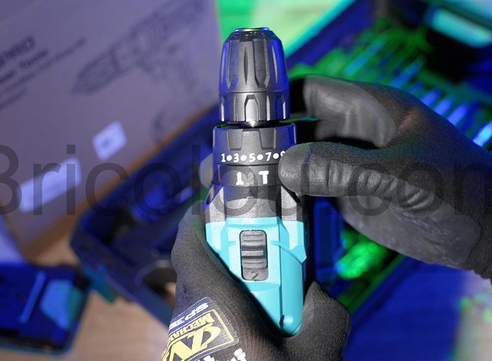 MHPRO MR5805T Perceuse Visseuse Devisseuse Sans Fil 21V batterie coffret couple MHPRO MR5805T Perceuse Visseuse Devisseuse Sans Fil 21V batterie coffret couple