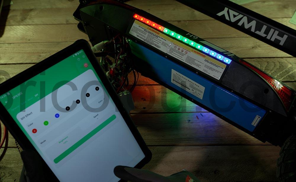 Piloter les LED Hitway H9 Pro Bluetooth et manuel.vert Piloter les LED Hitway H9 Pro (Bluetooth et manuel).vert