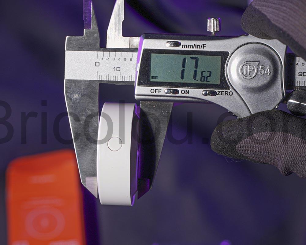 Sonoff SNZB 02P ZigBee Capteur Temperature humidite epaisseur Sonoff SNZB-02P ZigBee Capteur Température humidité épaisseur