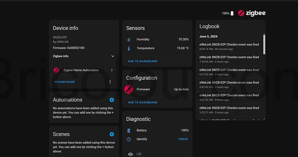 Sonoff SNZB 02P ZigBee Capteur Temperature humidite graphique Sonoff SNZB-02P ZigBee Capteur Température humidité graphique