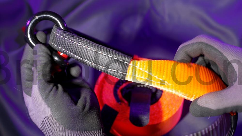 Yulado Sangle Remorquage Manille Corde 5m x 5cm couture Yulado Sangle Remorquage Manille Corde 5m x 5cm couture