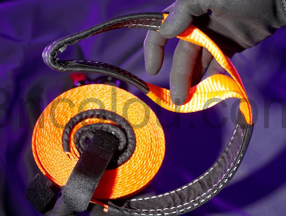 Yulado Sangle Remorquage Manille Corde 5m x 5cm large Yulado Sangle Remorquage Manille Corde 5m x 5cm large