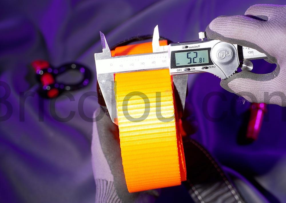 Yulado Sangle Remorquage Manille Corde 5m x 5cm largeur Yulado Sangle Remorquage Manille Corde 5m x 5cm largeur